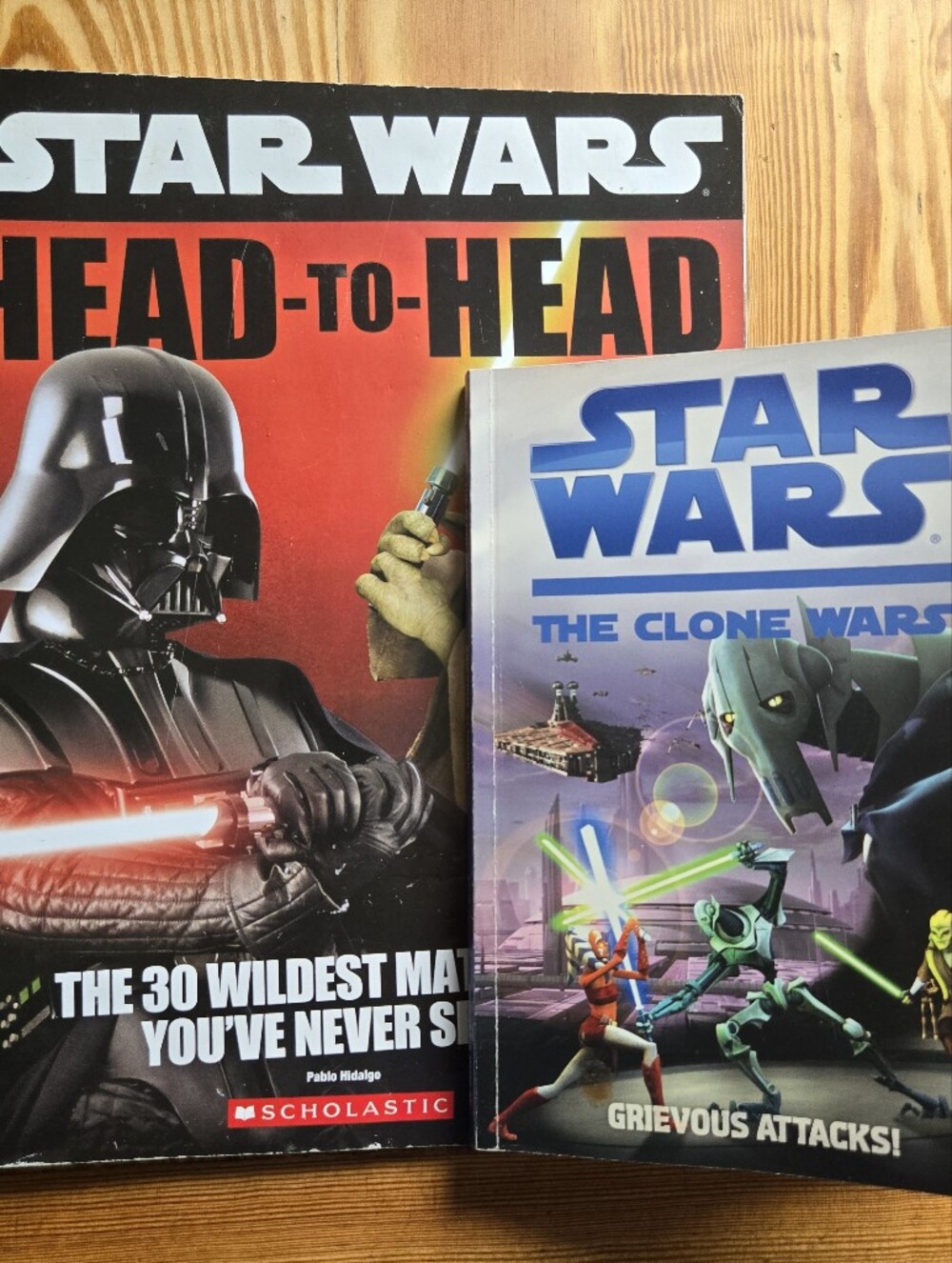2 STAR WARS books: HEAD-TO-HEAD, and THE CLONE WARS